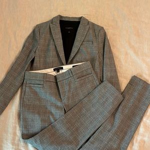 Banana Republic plaid suit